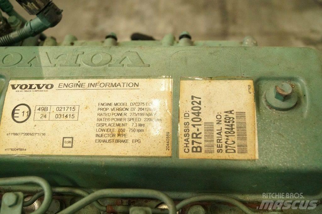 Volvo D7C USED 엔진