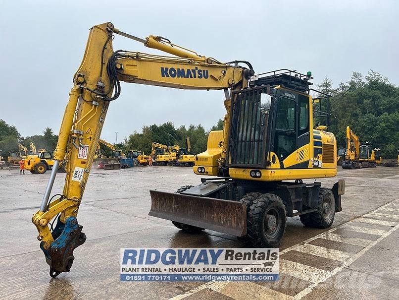 Komatsu PW 160  휠 굴삭기