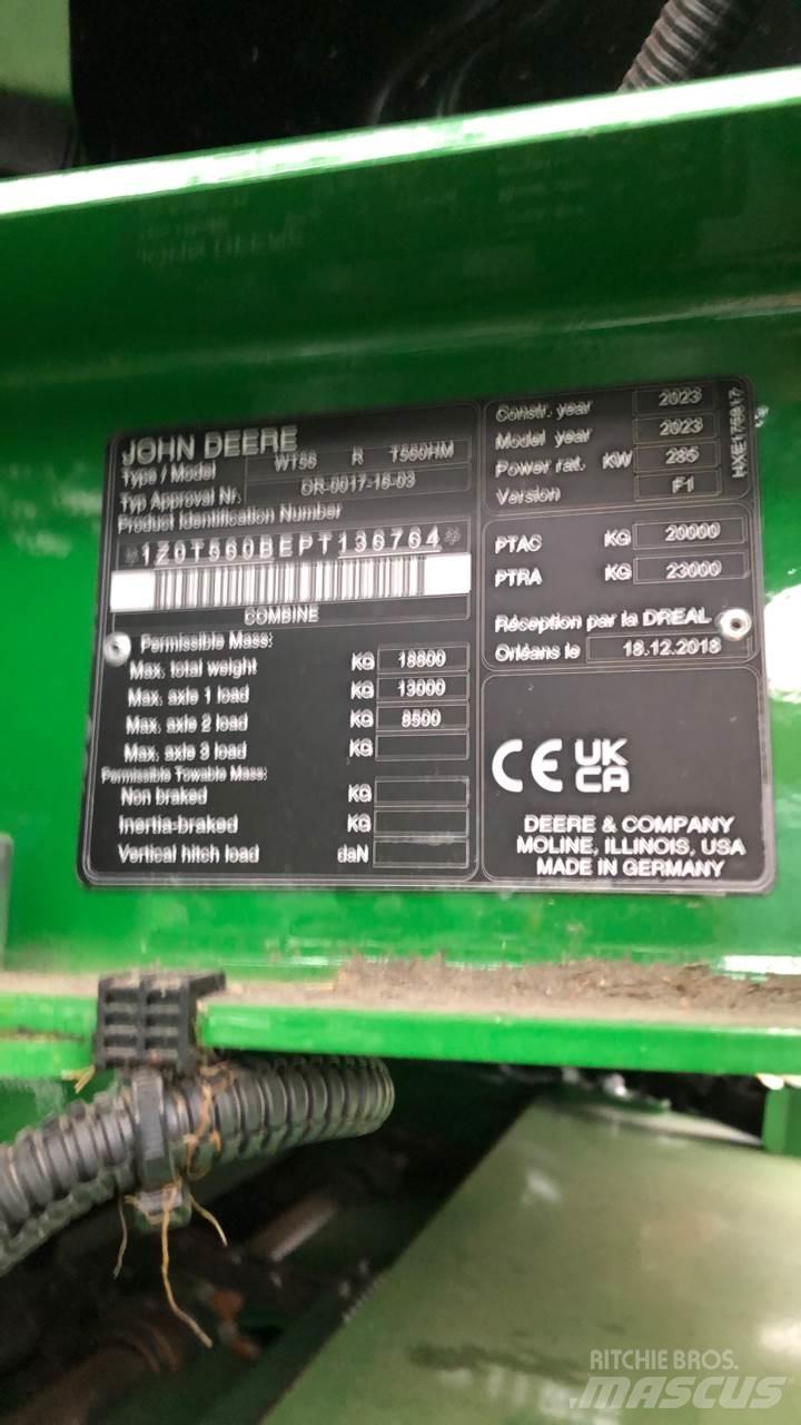 John Deere T560 HM 콤바인 수확기