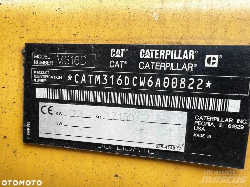 CAT M 316 D  휠 굴삭기