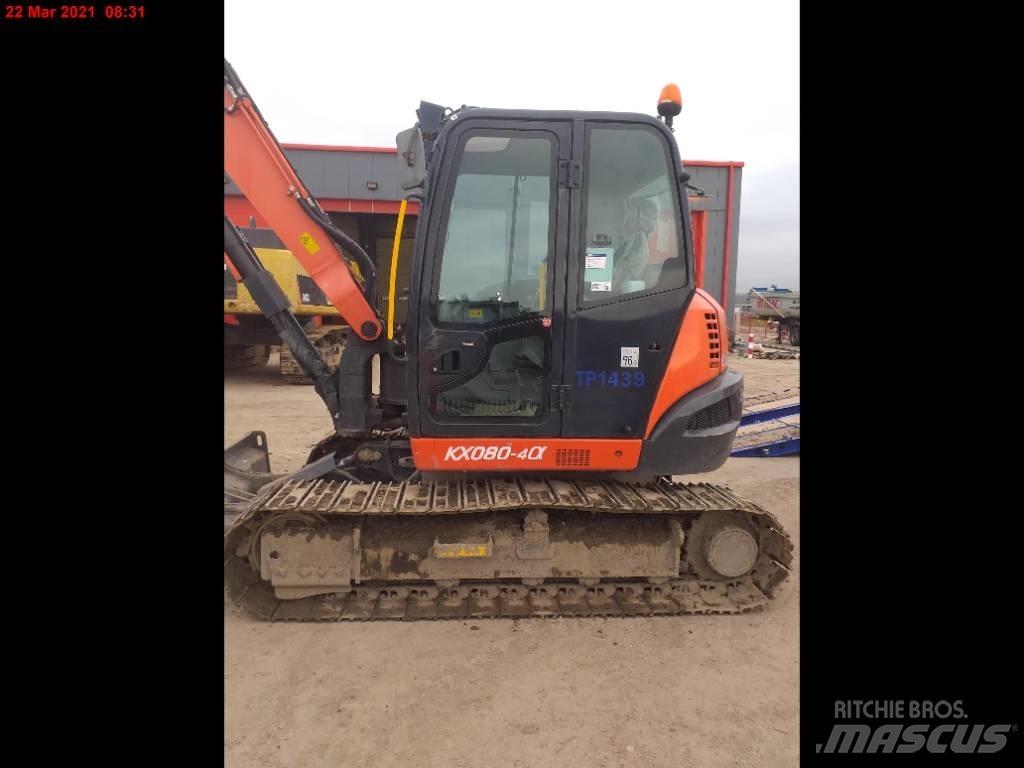 Kubota KX 080-4 중형굴삭기 7톤-28톤