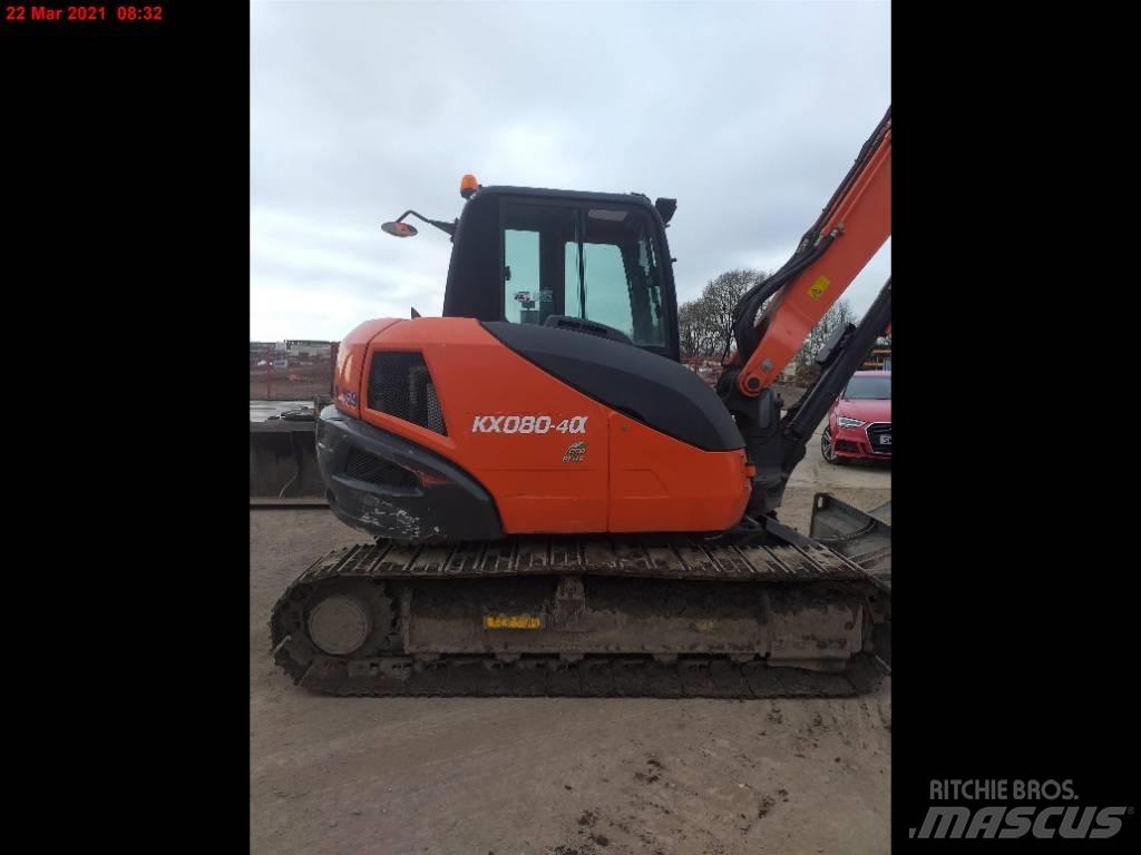 Kubota KX 080-4 중형굴삭기 7톤-28톤