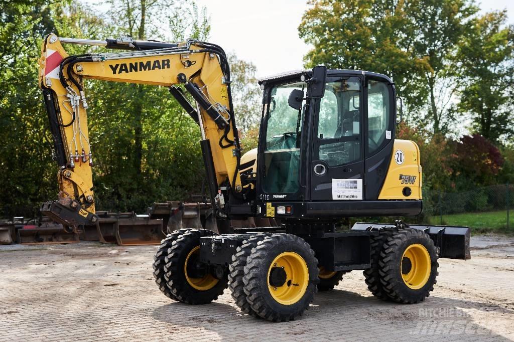 Yanmar B 75 W  휠 굴삭기