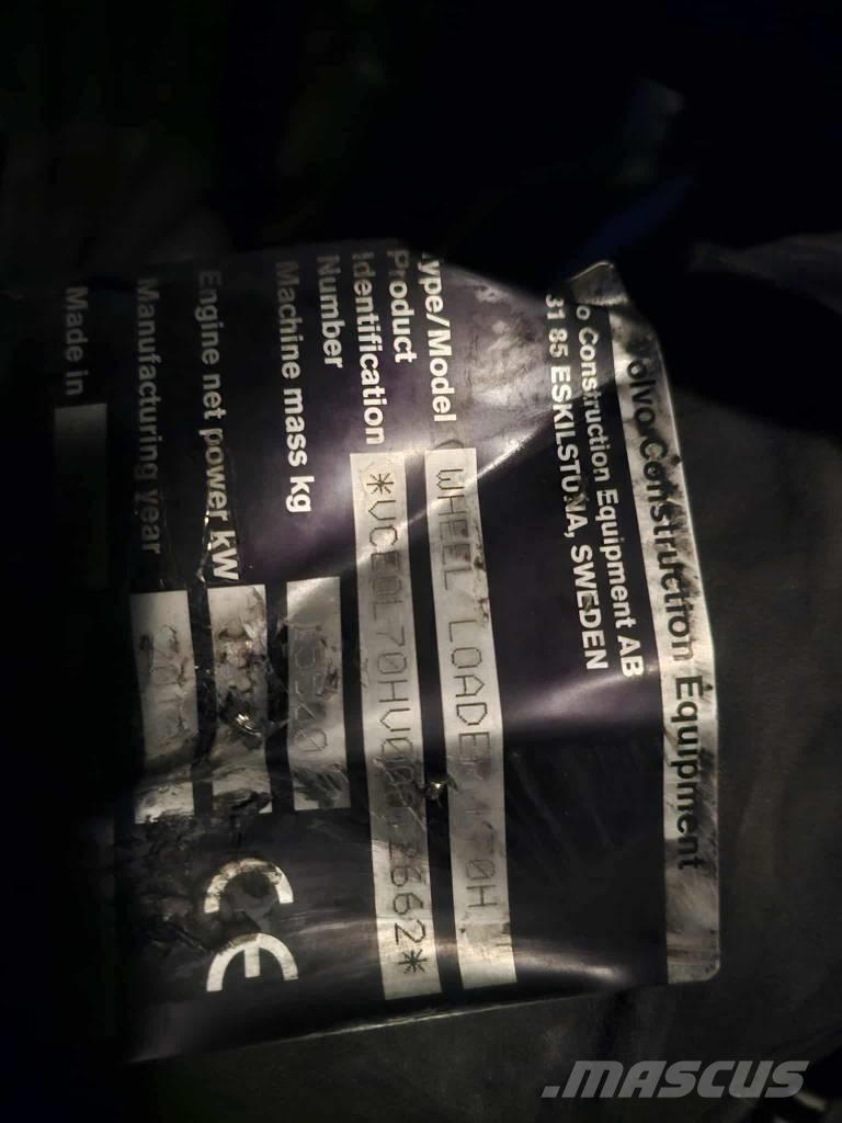 Volvo L 70 H deler  휠로우더