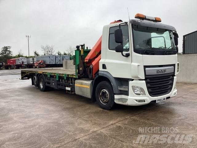 DAF CF 290 플랫베드/윈치 트럭