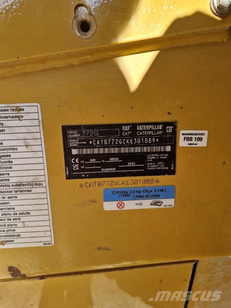 CAT 772 G 초대형 덤프 트럭