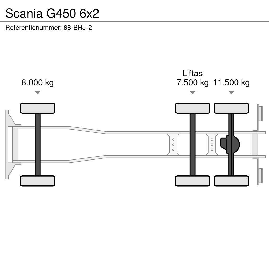 Scania G450 6x2 새시 운전실 트럭