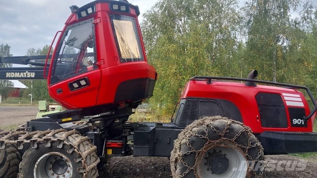 Komatsu 901 원목 하베스터