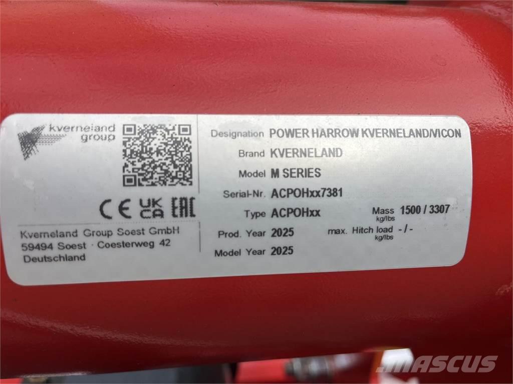 Kverneland M serie 파워 하로우 및 로토틸러(회전 경운기)