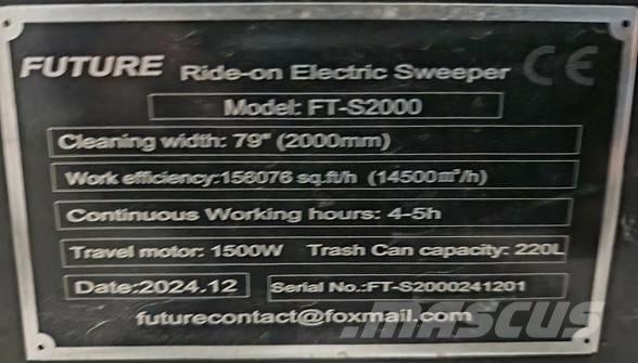  Future FT-S2000 습식 청소차