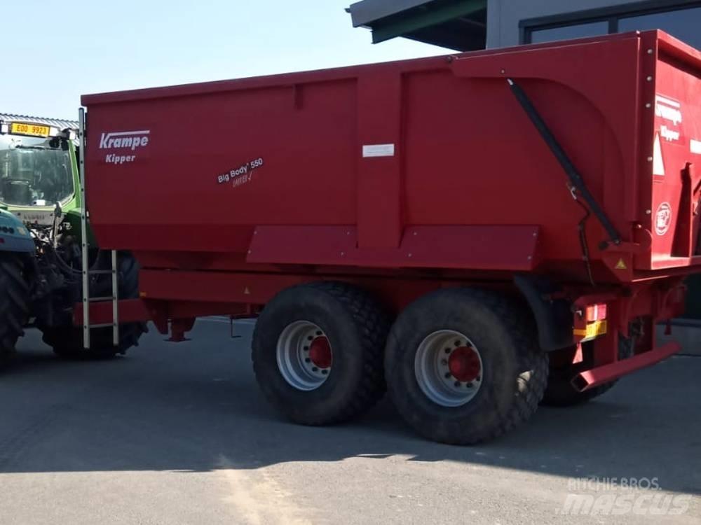 Krampe Big Body 550 플랫베드/드롭사이드 세미 트레일러
