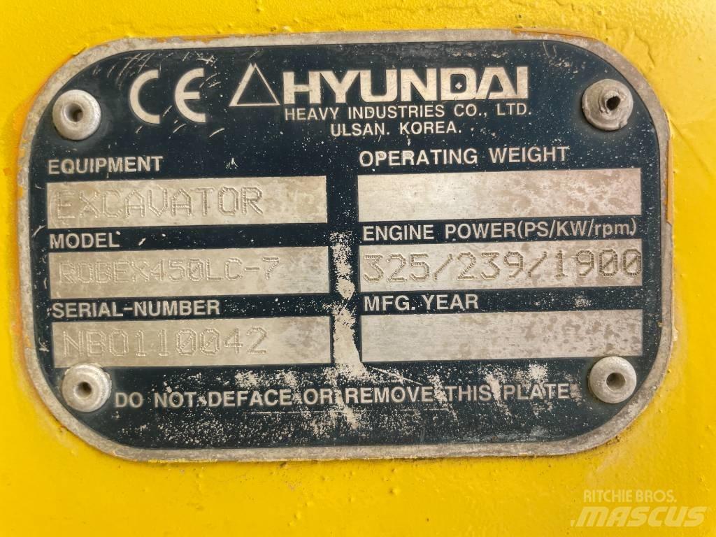 Hyundai R 450 LC-7 대형 굴삭기 29톤 이상