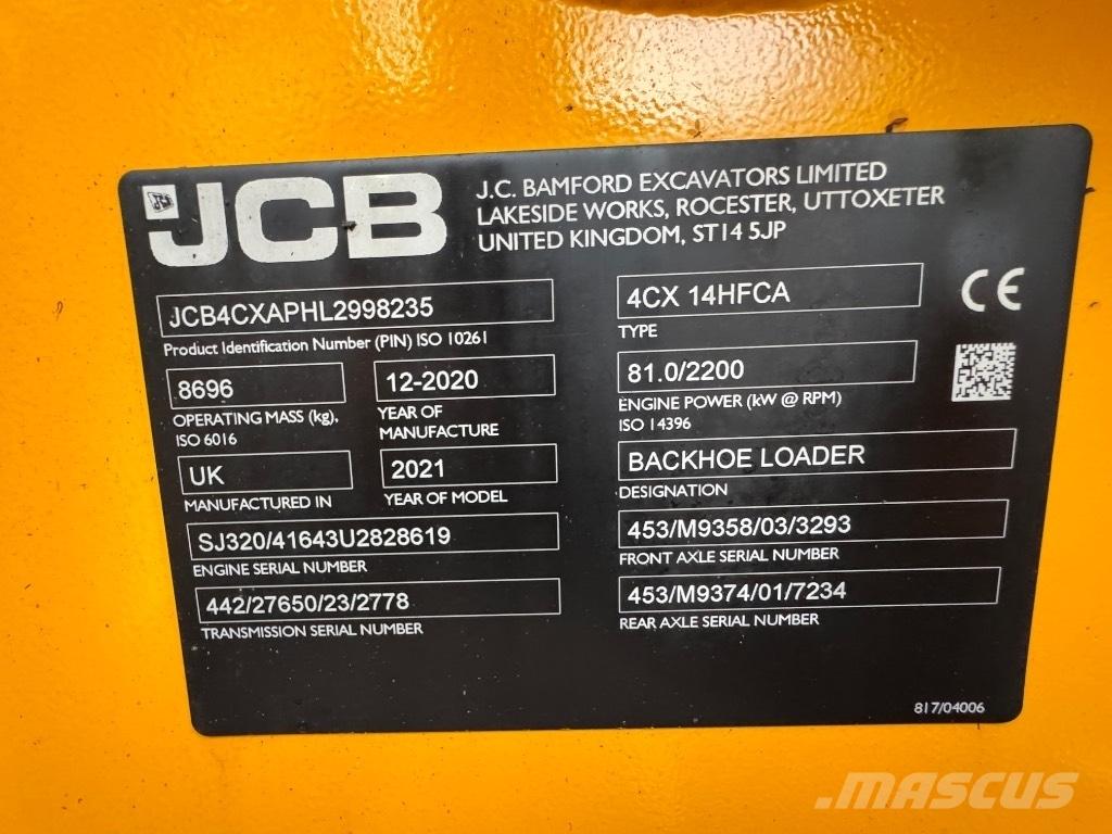 JCB 4 CX 14 백호로더