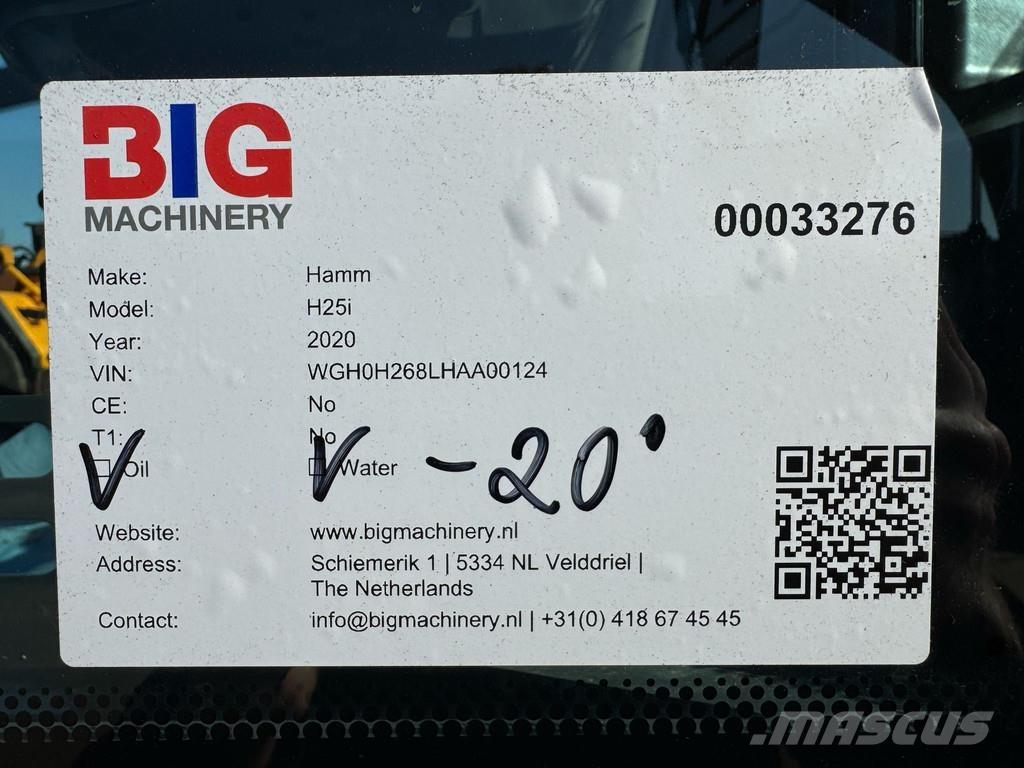 Hamm H25i 싱글 드럼 롤러