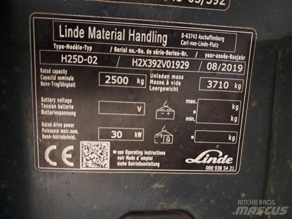 Linde H25D-02 디젤 지게차