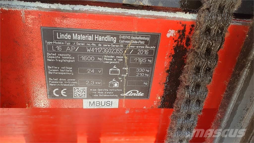 Linde L16AP 포크리프트