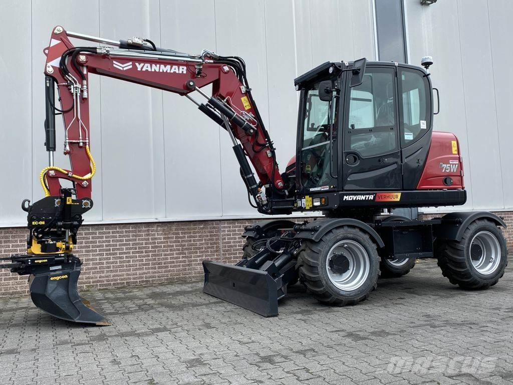 Yanmar B75W  휠 굴삭기