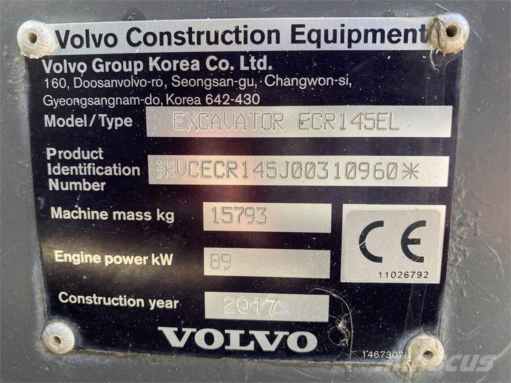Volvo ECR145EL 대형 굴삭기 29톤 이상