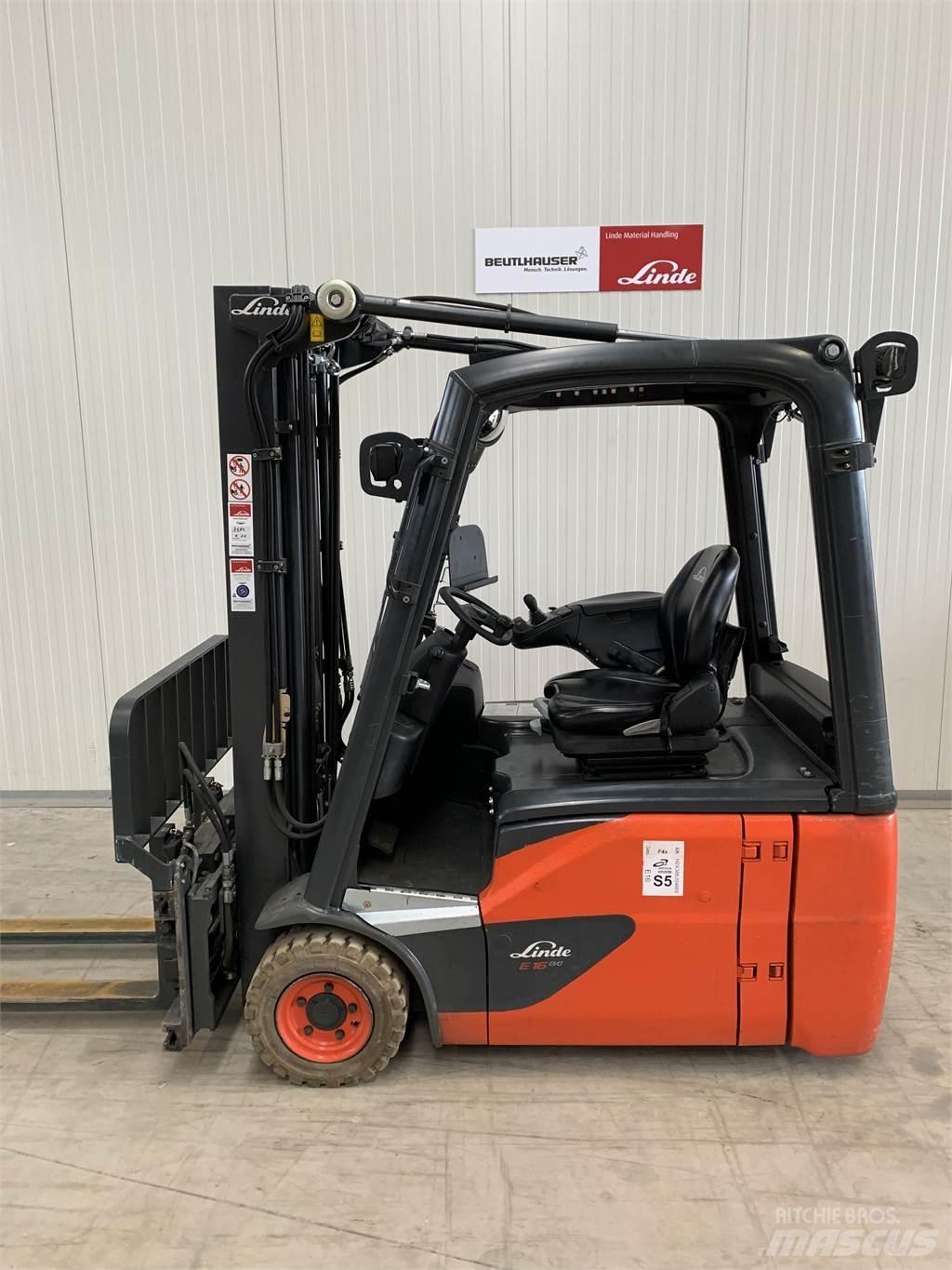 Linde E16 전동 지게차