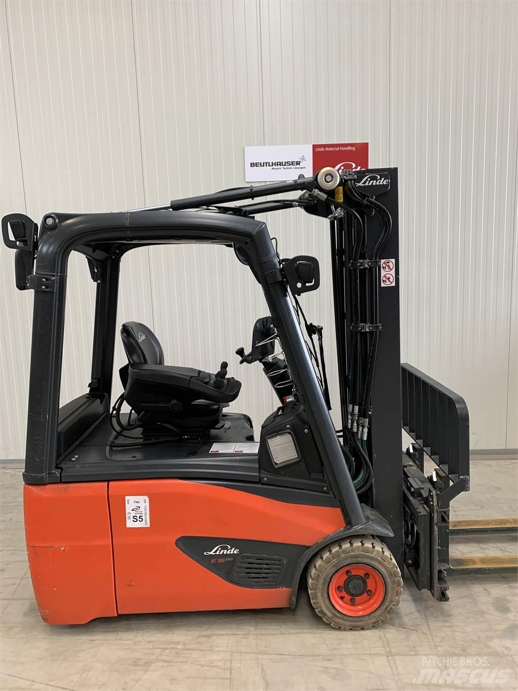 Linde E16 전동 지게차