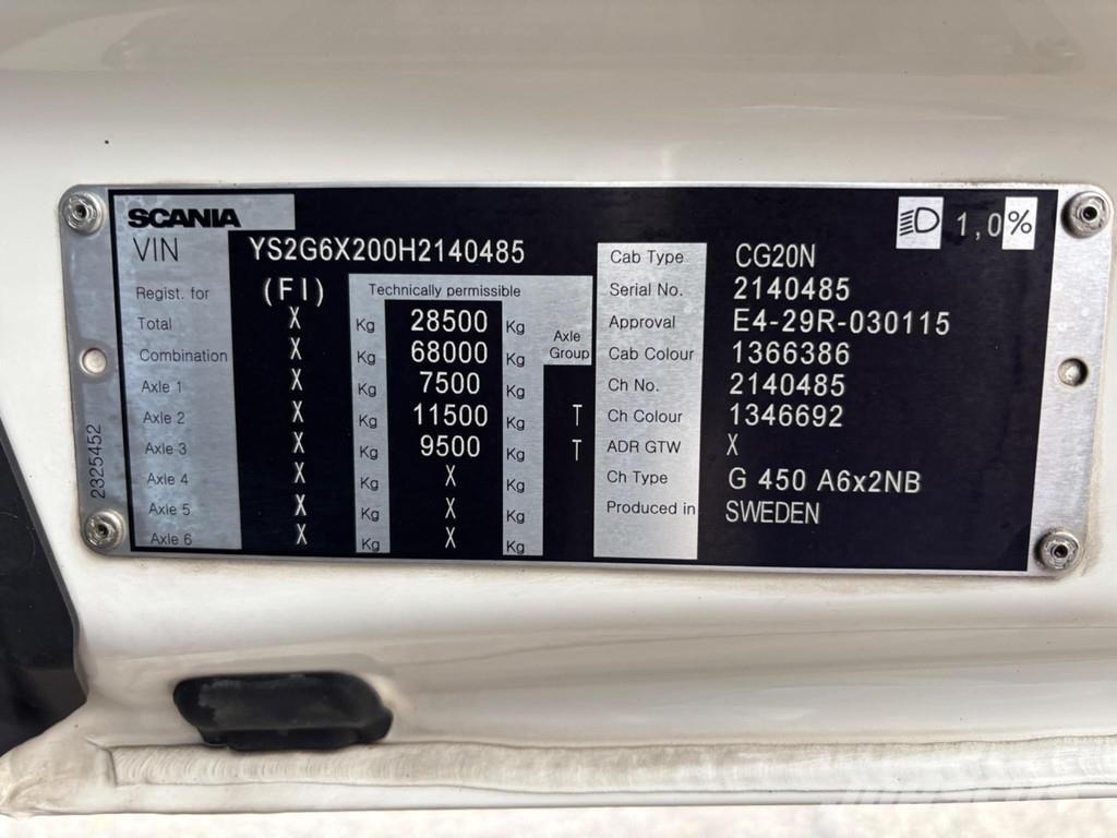 Scania G450 6x2 트랙터 유닛