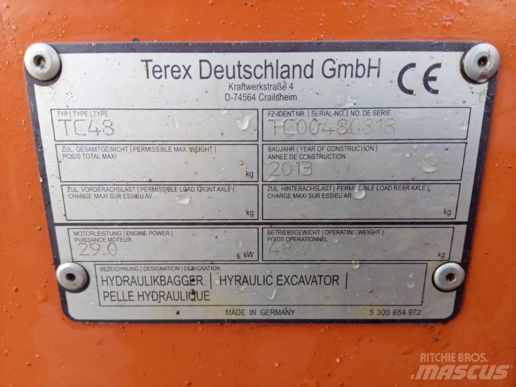 Terex TC 48 소형 굴삭기 7톤 미만