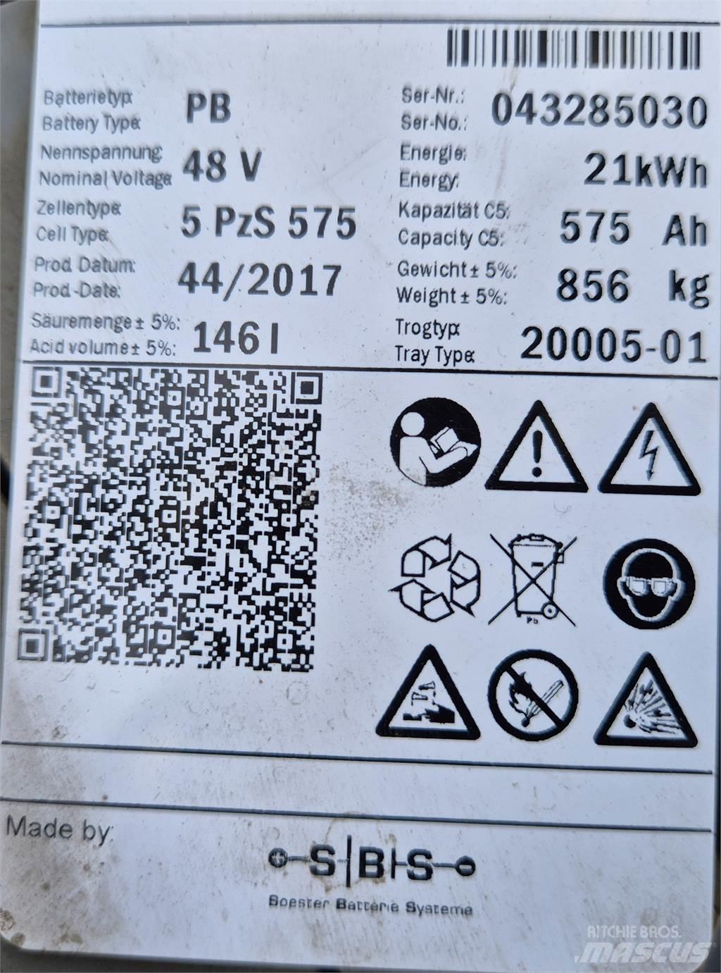Linde E16P-02 전동 지게차