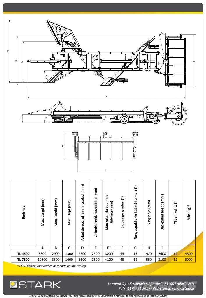 Stark TL7500 그레이더