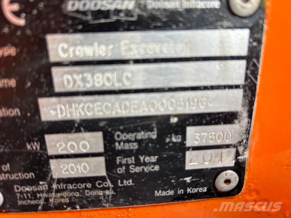 Doosan DX 380 LC 대형 굴삭기 29톤 이상