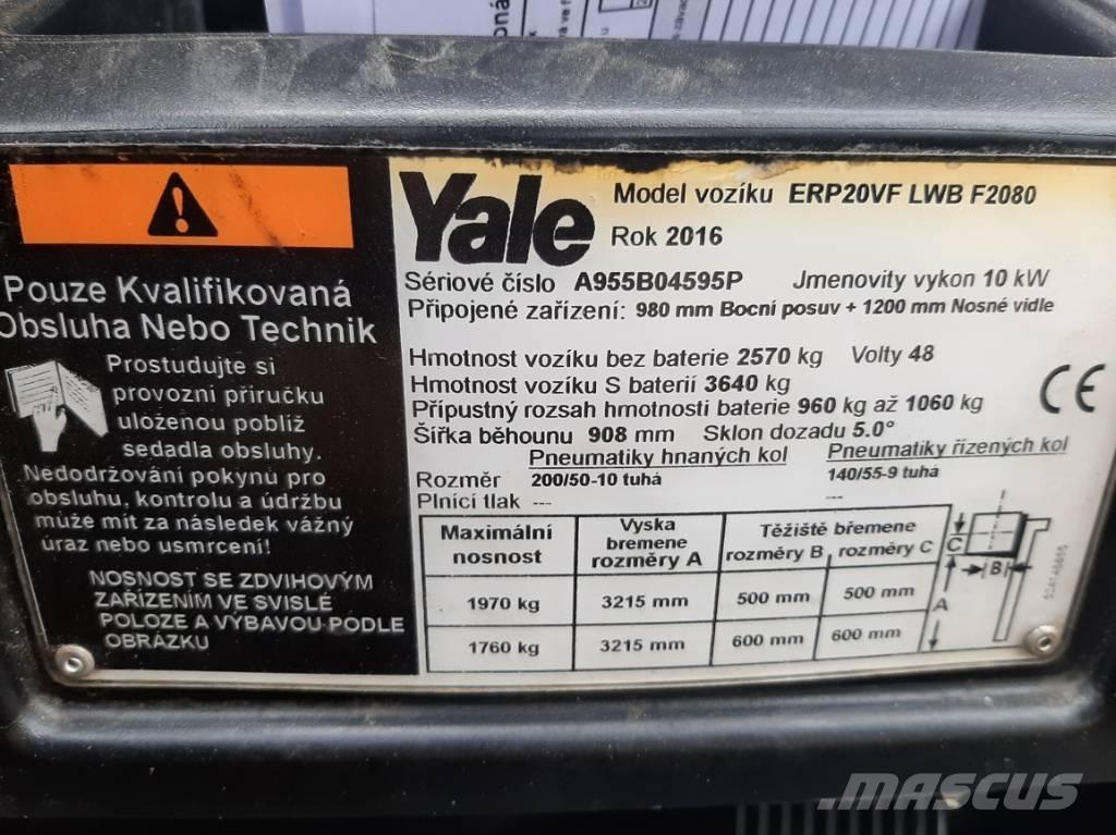 Yale ERP20VF LWB 전동 지게차