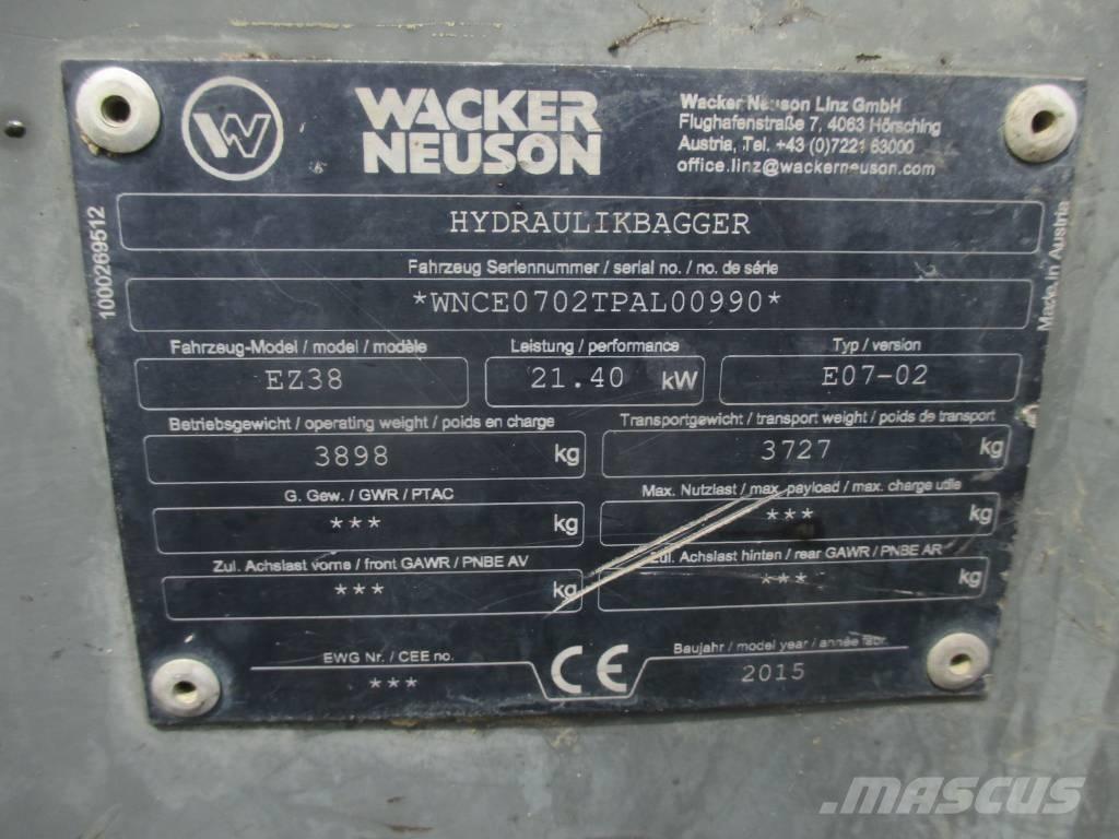 Wacker Neuson EZ 38 대형 굴삭기 29톤 이상