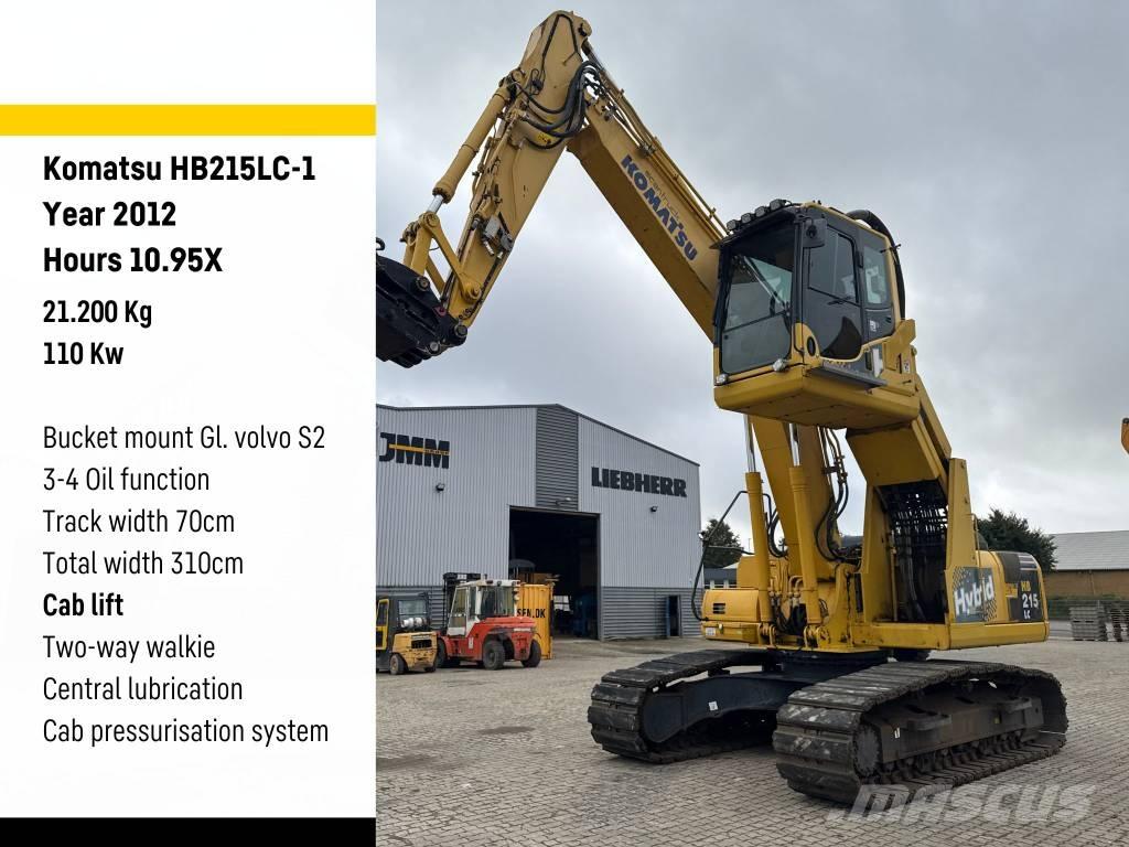Komatsu HB215LC-1 폐기물/산업 처리기