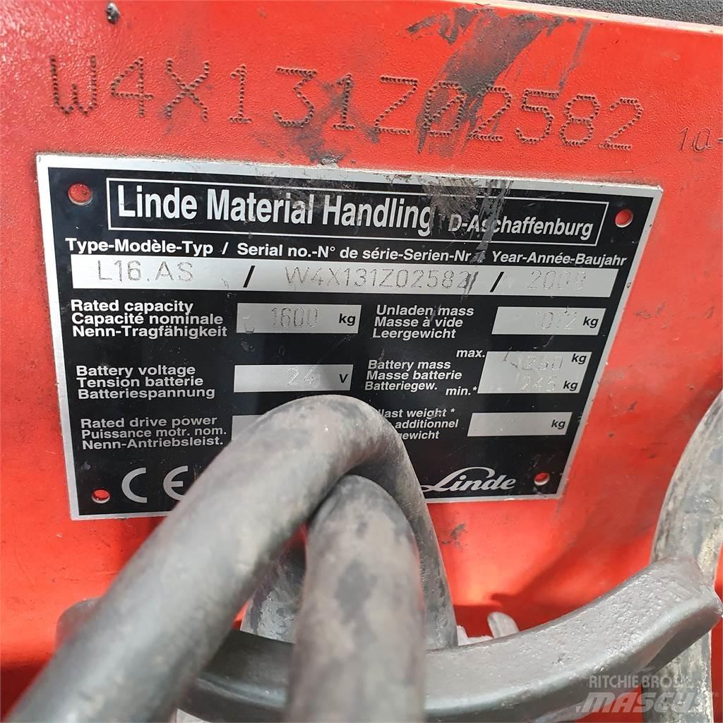 Linde L16AS 포크리프트