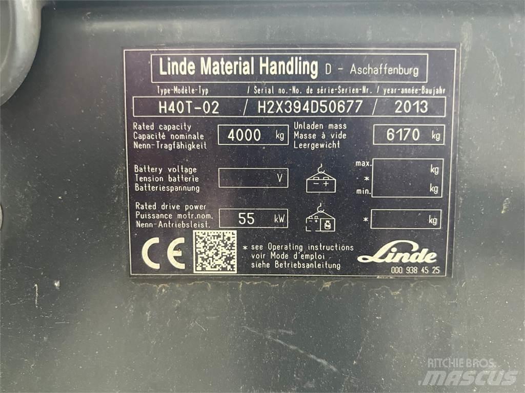 Linde H40T-02 LPG 지게차