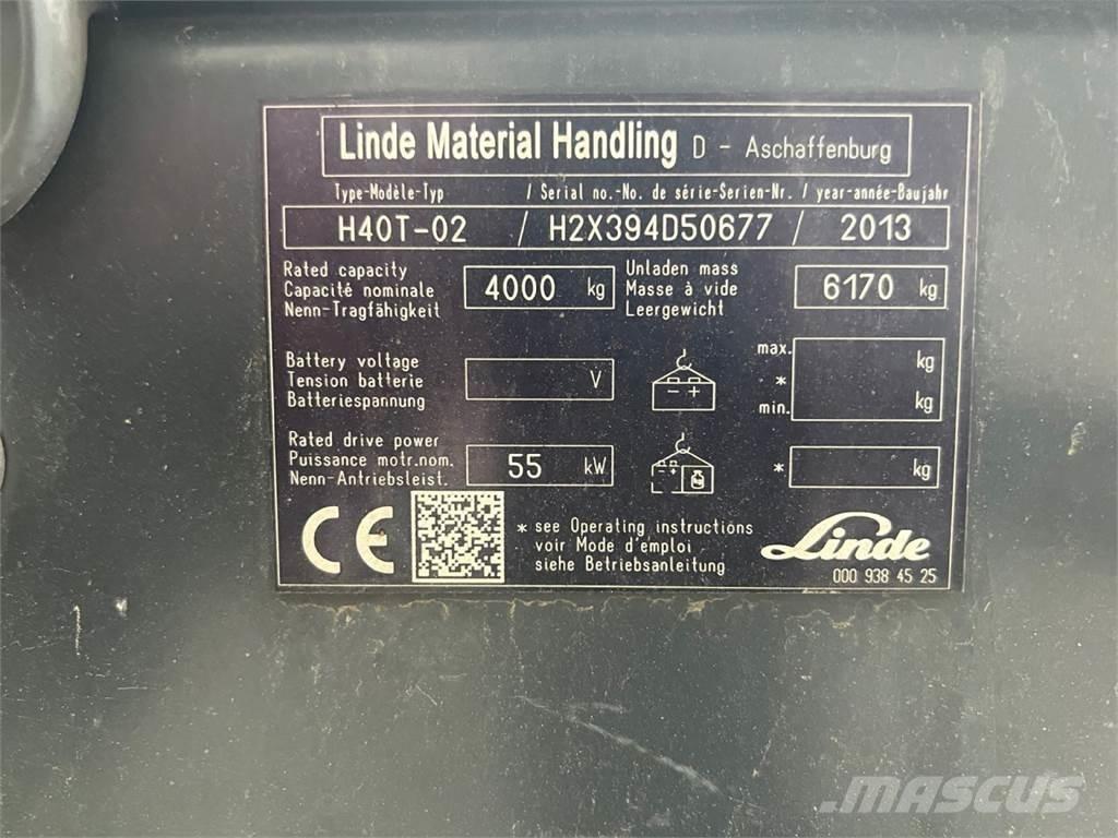 Linde H40T-02 LPG 지게차
