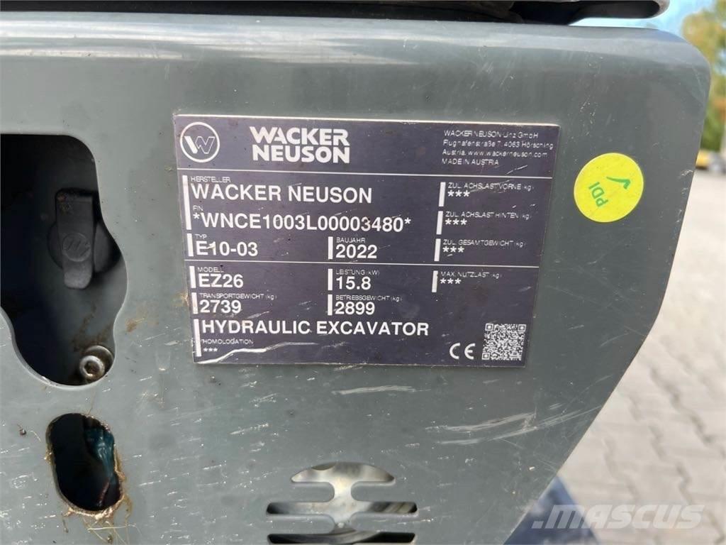 Wacker Neuson EZ26 대형 굴삭기 29톤 이상