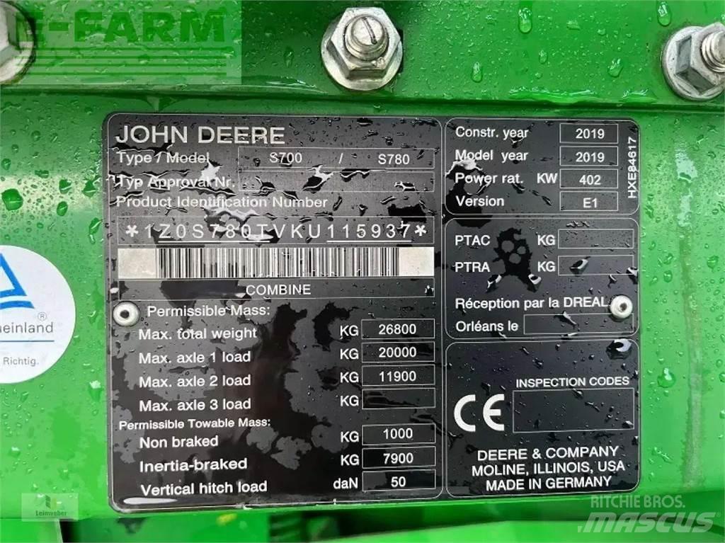 John Deere s 780i 콤바인 수확기