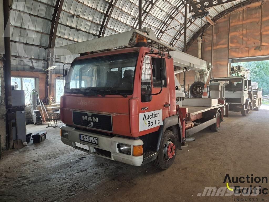 MAN 8.163 트럭 탑재 고소작업대
