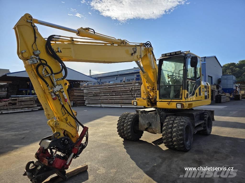 Komatsu PW 160  휠 굴삭기