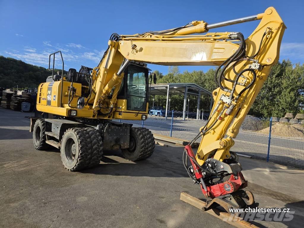 Komatsu PW 160  휠 굴삭기