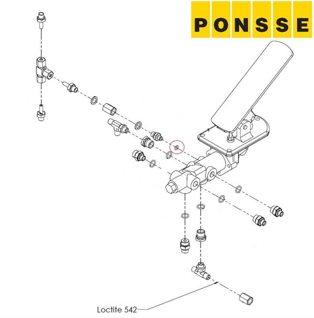 Ponsse 0023762 유압식 기계