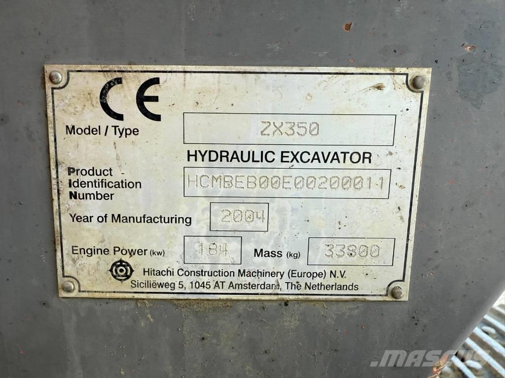 Hitachi ZX 350 대형 굴삭기 29톤 이상