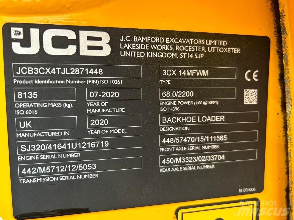 JCB 3CX Air Con 백호로더