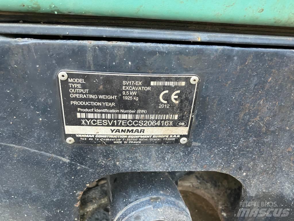 Yanmar SV 17 EX 소형 굴삭기 7톤 미만