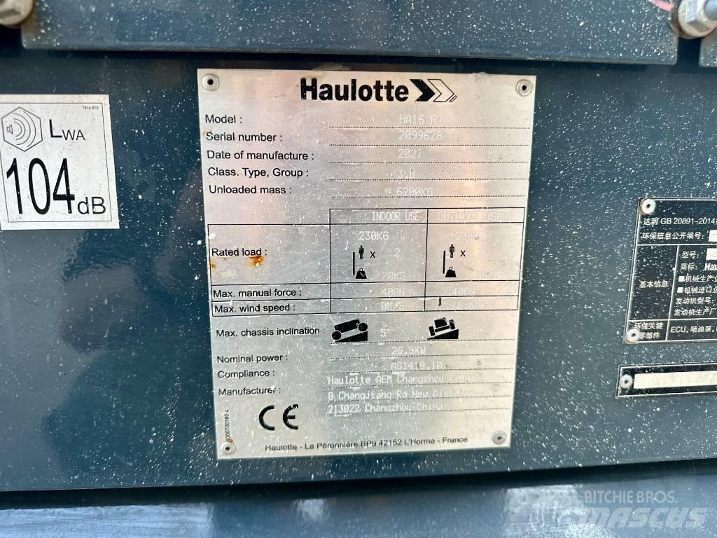 Haulotte HA16RTJ 관절형 전동이동 리프트