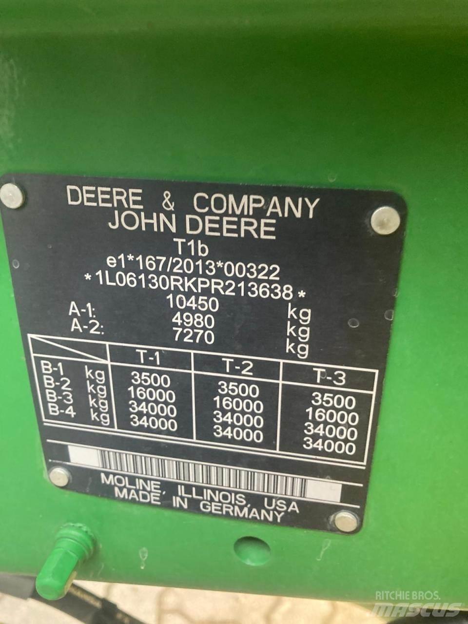 John Deere 6R 130 트랙터