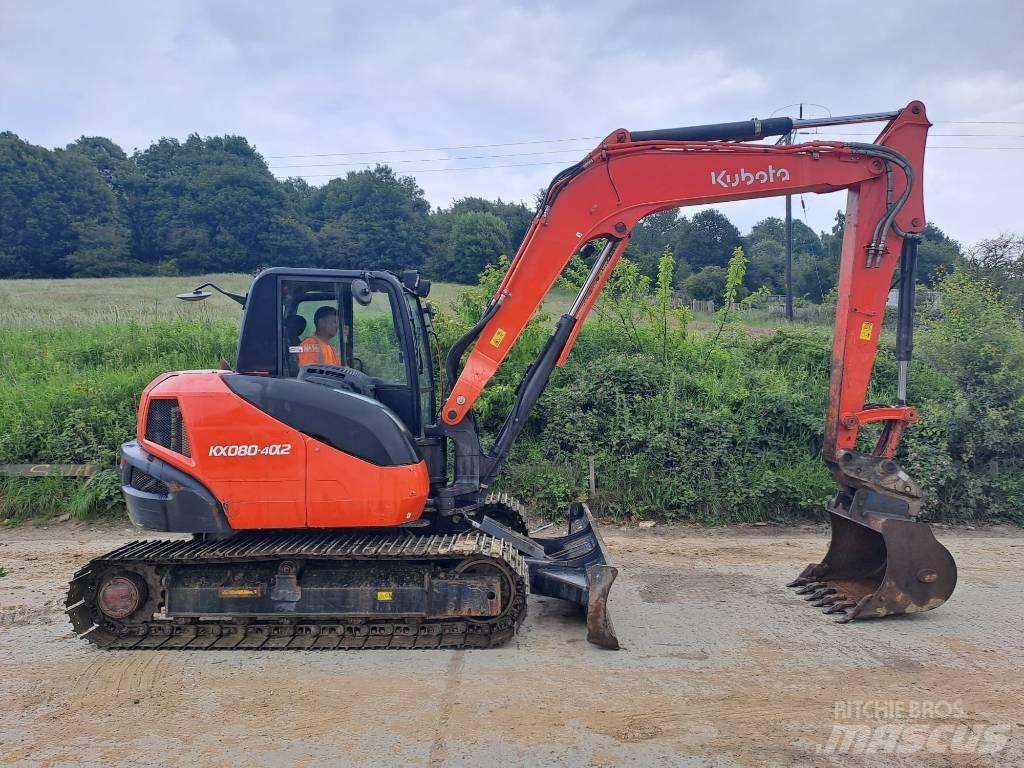 Kubota KX 080-4 중형굴삭기 7톤-28톤