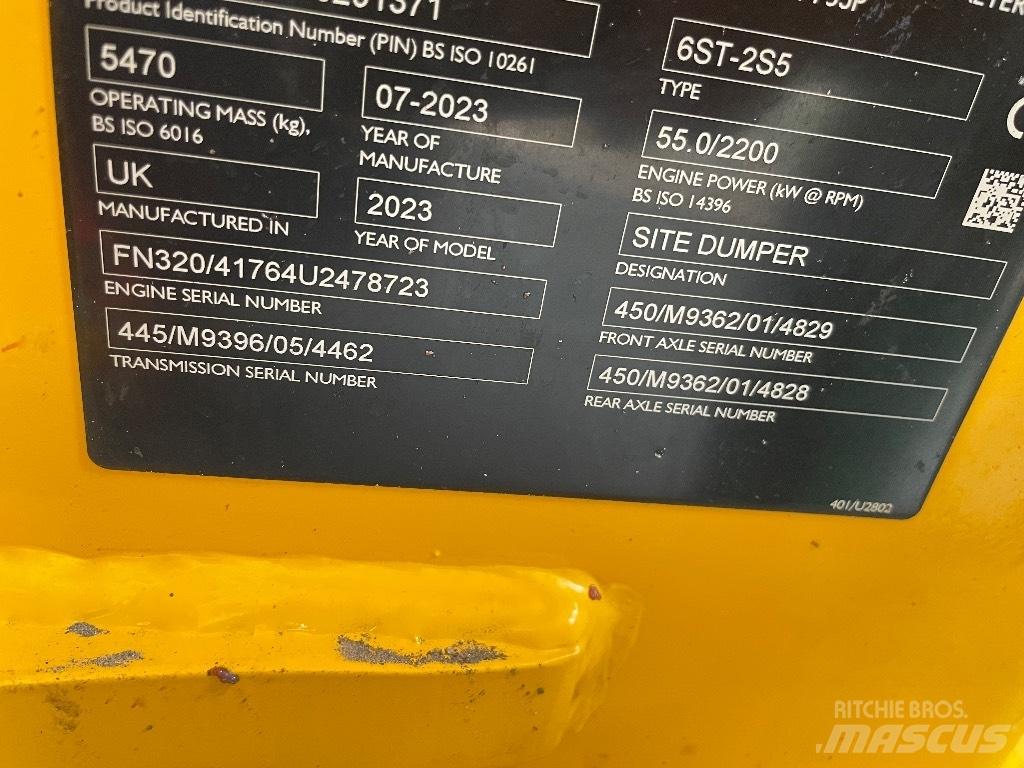JCB 6 T 건설현장 덤프트럭
