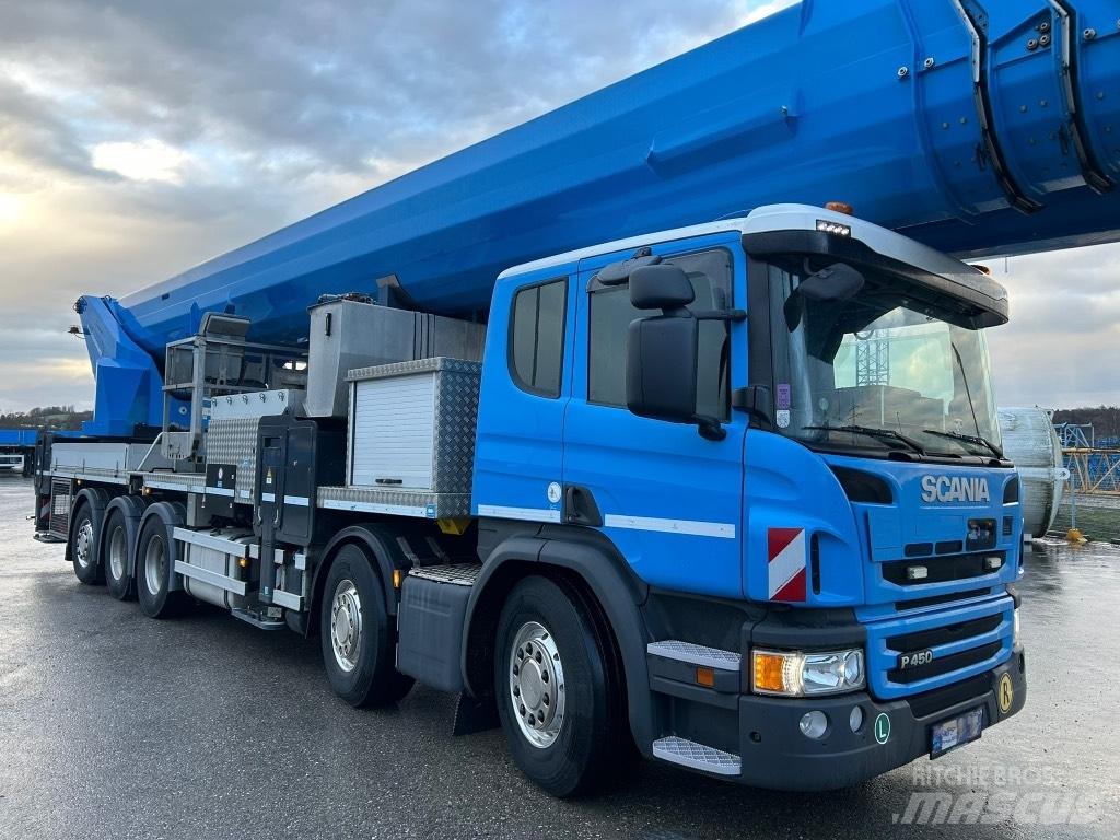 Scania P 450 트럭 탑재 고소작업대