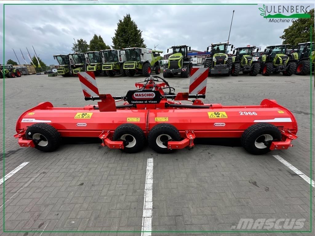 Maschio Gemella 620 목장 제초기 및 토퍼